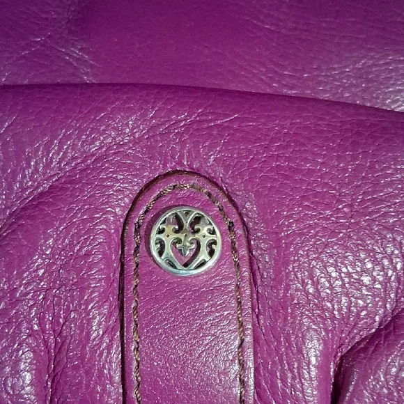 Brighton Purple Crossbody Bag with Tassel Charm - Picture 9 of 13